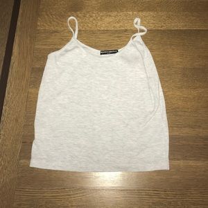 Grey crop tank top